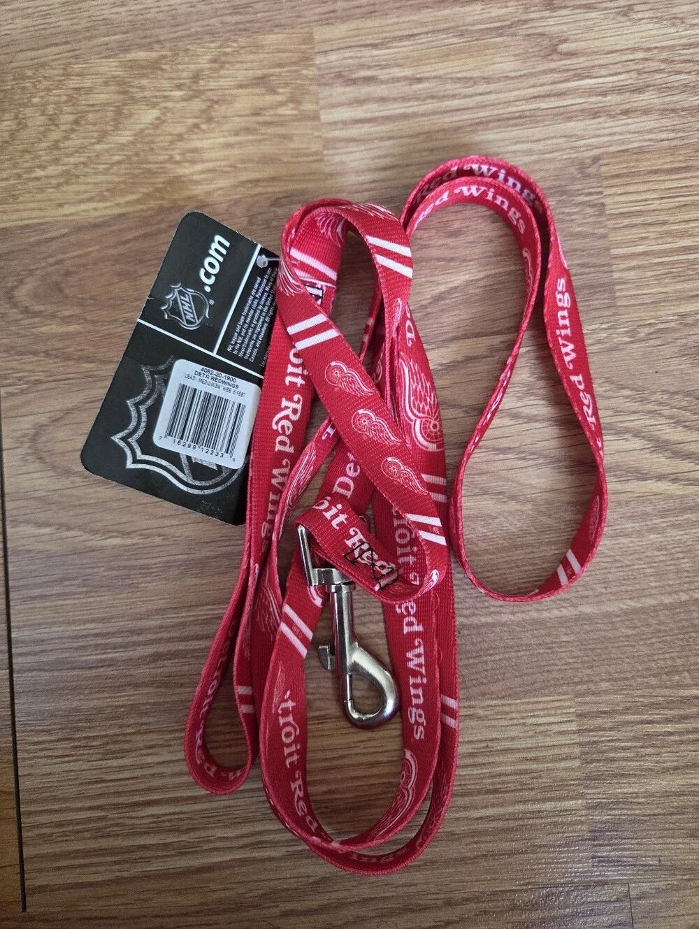 Detroit Red Wings Dog Leash NWT Team Logo NHL Pet Hockey Heavy Duty Durable